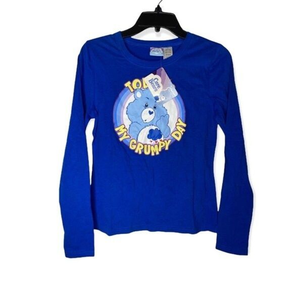 Vintage New Y2K 2000s Care Bear Today’s My Grumpy Day Long Sleeve Shirt large - Picture 1 of 4